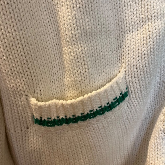 *ONE OF A KIND *NWT Woodstock Rhinestone Green Varsity Cardigan Size L *CUSTOM* - Picture 6 of 12